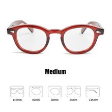 Load image into Gallery viewer, Johnny Depp Glasses Clip On Sunglasses Polarized Lens Acetate Frame Brand Vintage Sun Glasses men women Top Quality 003