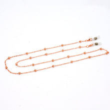 Load image into Gallery viewer, Fashion Copper Womens Gold Silver Eyeglass Chains Sunglasses Reading Beaded Glasses Chain Eyewears Cord Necklace Strap Rop
