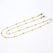 Load image into Gallery viewer, Fashion Copper Womens Gold Silver Eyeglass Chains Sunglasses Reading Beaded Glasses Chain Eyewears Cord Necklace Strap Rop
