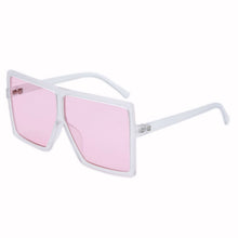 Load image into Gallery viewer, Leopard Big Flat Frame Vintage Sunglasses Women Luxury Brand Trendy Flat Top Sun Glasses Female Gradient Shades UV400 Protection
