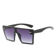 Load image into Gallery viewer, 2020 Oversized Square Sunglasses Women Luxury Brand Fashion Flat Top Red Black Clear Lens One Piece Men Gafas Shade Mirror Uv400
