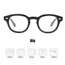 Load image into Gallery viewer, Johnny Depp Glasses Clip On Sunglasses Polarized Lens Acetate Frame Brand Vintage Sun Glasses men women Top Quality 003
