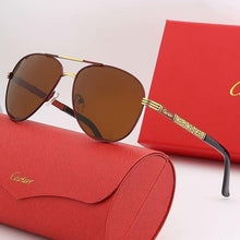 Load image into Gallery viewer, NEW Fashion Sunglasses fishing Driving Sunglasses Brand Men UV400 Polarized Square Metal Frame Male Sun Glasses
