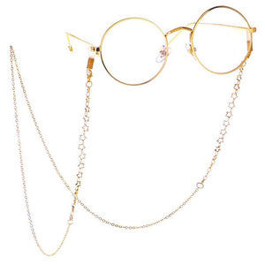 1PC Eyeglasses Chain Strap Rhinestone Beads Neck Cord Anti Slip Eyeglass Chains Sunglasses Hanging Neck Glasses Accessories