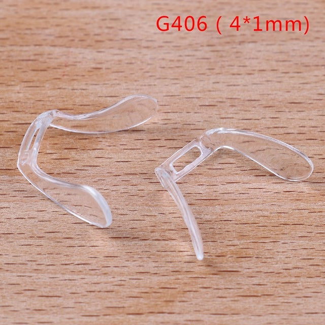 1pair Silicone U Shape Nose Pad Glasses Accessories PVC Non-slip Sunglasses Pads Support Reading Glasses Eyewear Anti-skid